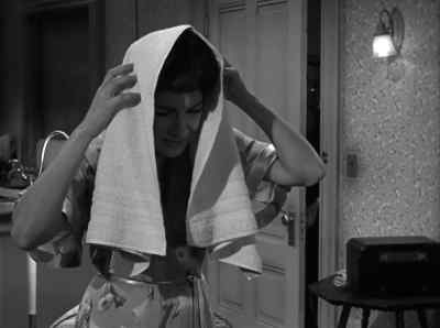 I was doing my hair
I look a mess you. - Alfred Hitchcock Presents