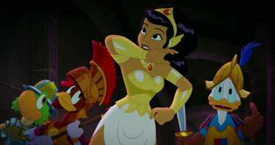 I don't believe it.
He summoned a zoom point. - Legend of the Three Caballeros