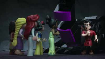 I don't care about a dragon. [grunts] - LEGO Disney Princess: The Castle Quest