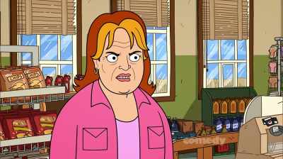 I don't care.
He can't be out there - Corner Gas Animated