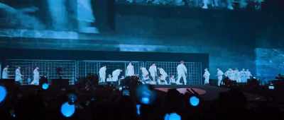 ♪ I don't give a uhh
I don't give a uhh ♪ - BTS: Permission to Dance on Stage - LA