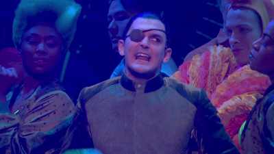 ♪ I don't give it up,
I live it up - The SpongeBob Musical: Live on Stage!