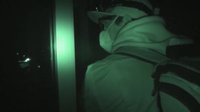     I don't hear it outside.
     I'm sure it's this way.
           Come here. - Ghost Adventures