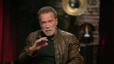 I don't know exactly the story,
but to him-- - Arnold & Sly: Rivals, Friends, Icons