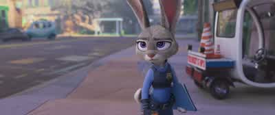 SIGHS don't know where he isonly saw where he wentGreat Let's goIt's not exactly a place for uha cute little bunnyDon't call me cute Get in the carOkay You're the boss - Zootopia