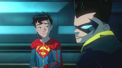 I don't know. He's pretty cool.
[chuckles] - Batman and Superman: Battle of the Super Sons