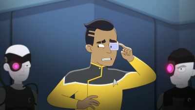 I don't know how to fight.
Maybe this thing does? - Star Trek: Lower Decks