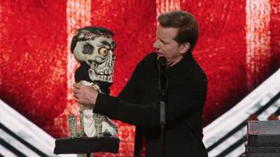 - I don't know
how this goes in here. - Jeff Dunham:  I'm With Cupid