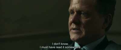 I don't know.
I must have read it somewhere. - The Marco Effect
