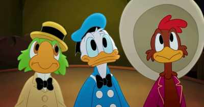 -I don't know.
-(José and Panchito grunts) - Legend of the Three Caballeros