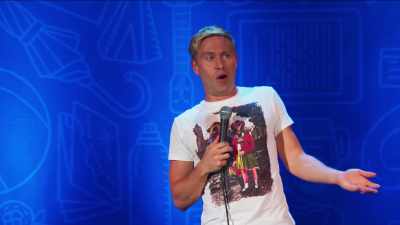 "I don't know what an E-I-E-I-O is." - Russell Howard: Recalibrate
