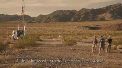 I don't know what to do.
The ball valve is stuck! - Rocketman