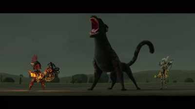 - I don't know what you told him.
- Welcome back, Chiapa. - Maya and the Three