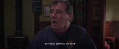 I don't know whether that's really true or not, but that is a common....commonly held ..um....belief. - Borderless