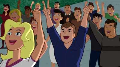 I don't know why he didn't just
call himself "Captain Ego." - Justice League Action