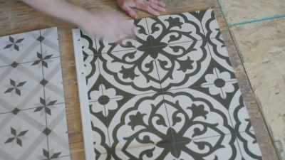 I don't know why I have
such a love for black
and white patterned tile, - Down Home Fab