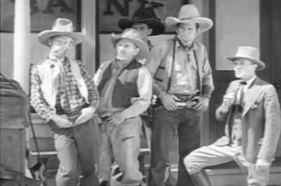 I don't like the way
that fellow talks. - Riders of Destiny