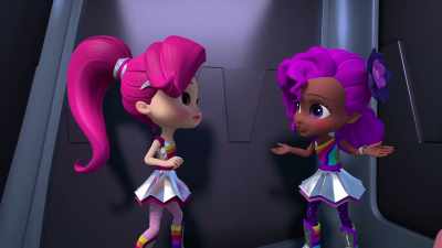 I don't like this.
I can't see where we're going! - Rainbow Rangers