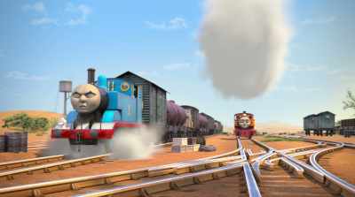 - I don't need any help.
[groans] - Thomas & Friends: Big World! Big Adventures! The Movie