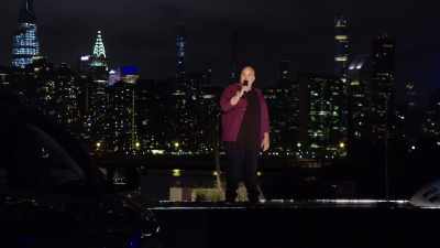 I don't put my kids' homework
on that masterpiece, - Colin Quinn & Friends: A Parking Lot Comedy Show