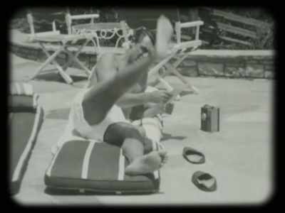 I don't recall ever being
at the pool with him, - Becoming Cary Grant
