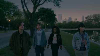 I don't remember
the bus station being this far. - Paper Girls