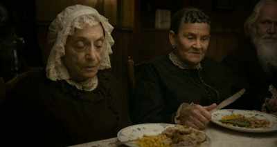 -I don't rent to such.
-Is there any more chicken and dumplings? - The Ballad of Buster Scruggs
