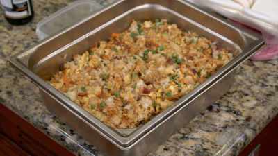 I don't see the connection,
but kimchi, fried rice, - Below Deck Down Under