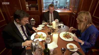I don't think he's boiled them all together, - Back in Time for Dinner