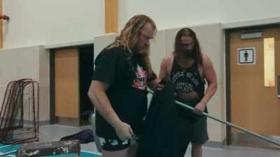 I don't think the
wrestlers plan on it, - The Wrestlers