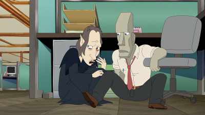 - I don't want Guyvin to see us.
- Why? What's wrong? - Human Resources
