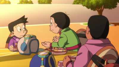 I don't want it. Gian, aren't you angry? - Doraemon the Movie: Nobita's Sky Utopia
