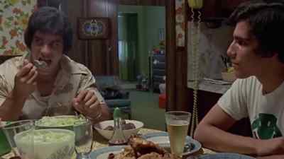 -I dreamt about Arnold last night.
-Really? - Pumping Iron