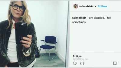 "I fall sometimes. I drop things.
My memory is foggy. - Introducing, Selma Blair