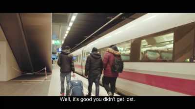 -...I feel like somebody else.
-It's good you didn't get lost. - City of Ghosts