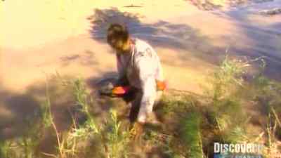 I feel that more when I sink
I try to pull my leg it out - Man vs. Wild
