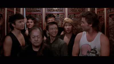 I feel pretty good You know I'm notI'm not scared at all I just feel kind ofI feel kind of invincible Me tooI got a very positive attitude about this Good Me tooIs it gettin' hot in here or is itjust me - Big Trouble in Little China