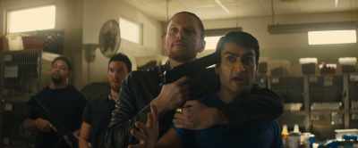 I feel scared when someone
has a gun to my head. - Stuber