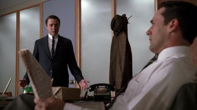 I feel strange having
to talk to you in this way. - Mad Men