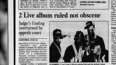  - I felt great when the 11th
 circuit overturned the ruling. - Origins of Hip Hop