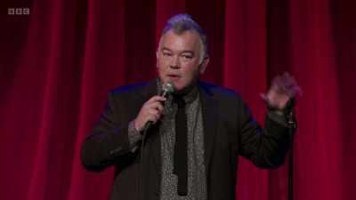 I felt this hand on my shoulder,
and I thought, "Well, this is it.
This is payback time." - Stewart Lee: Tornado