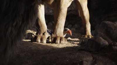- I was first in line.
- (YELPS) - The Lion King