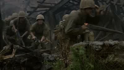 First platoon, get up on the rocks! - The Pacific