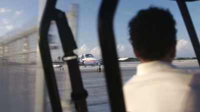 I flew here with Billy,
just for a holiday - Fyre