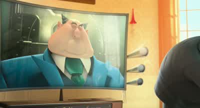 I fly to the moon I shrink the moonI grab the moon I sit on the toiletWhatSorry SorryCould you excuse me for just one second - Despicable Me