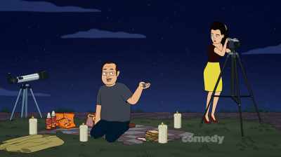I forgot to put batteries
in my flashlight, - Corner Gas Animated