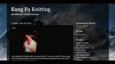 I found a blog called
Kung Fu Knitting. - Generation Hustle