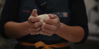 I found this connection
between dough and kimchi. - Chef's Table: Pizza