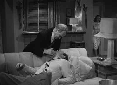 - I found some cold tea.
- That'll do fine. He's wakin' up now. - The Naked City
