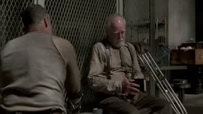 I found this in one of the cells. - The Walking Dead